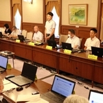 医療・福祉関係者らが集まり、初めて開かれた兵庫県感染症対策連携協議会＝神戸市中央区下山手通４