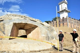 南あわじ市が一部保存を目指す門崎砲台＝南あわじ市福良丙