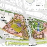 「うめきた２期」で来年９月に先行街開きする範囲（グランクリーン大阪開発事業者提供）