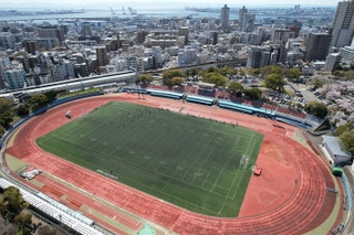 王子スタジアム＝２０２２年４月、神戸市灘区