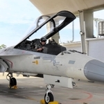 空軍の訓練が日本メディアに公開された。中国との緊張が高まり、緊急発進が増えているという＝台中市の清泉崗空軍基地