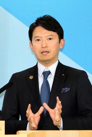 ＪＲ加古川線西脇市ー谷川間について、維持・活性化に向けた利用促進を継続する考えを示した斎藤元彦知事＝県庁