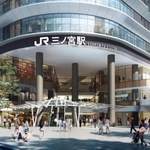 ２０２９年度に開業予定のＪＲ三ノ宮新駅ビルの完成イメージ図（ＪＲ西日本提供）