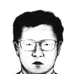 「キツネ目の男」の似顔絵