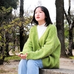 原発事故の後、宝塚市に避難した伊藤あかねさん。現在は大学生になった＝岡山市北区