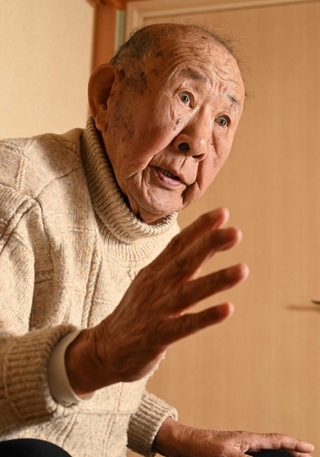 原爆で姉の清子さんを亡くし、自身も被爆した森山一男さん。「今も時折、姉の笑顔を思い出す」＝神戸市西区（撮影・大田将之）