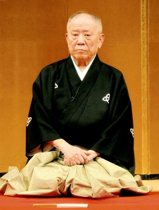 第二回大阪落語祭で口上を務めた桂ざこばさん＝２０２１年１２月、大阪松竹座