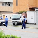 西脇組事務所にトラックが突っ込んだ直後の周辺の様子＝２０２３年７月９日、神戸市西区玉津町上池（提供）