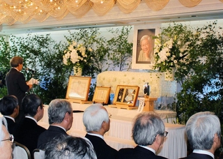 多くの学者や政治家らが参列した五百旗頭真さんを送る会＝東京都千代田区
