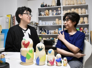被爆3世、芦屋のマトリョーシカ絵付け作家 平和への祈り胸に再出発