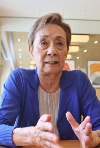 ＪＳＳ宝塚で玉井陸斗を指導した当時を振り返る馬淵かの子さん＝６月、神戸市中央区