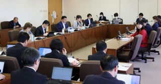 神戸市立幼稚園の再編方針案などが議論された市会教育こども委員会＝５月２０日、神戸市役所