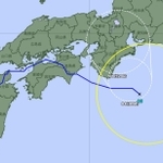 台風の予想進路図（３１日午後９時現在）＝気象庁ＨＰより