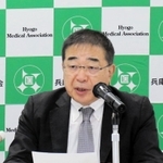 ＨＰＶワクチンの積極的な接種を呼びかける兵庫県医師会の八田昌樹会長＝神戸市中央区磯上通６、県医師会館