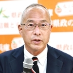 兵庫県知事選への立候補を表明した大沢芳清氏＝７日午後、神戸市兵庫区（撮影・長嶺麻子）