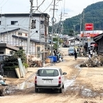 記録的豪雨に見舞われた能登半島地震の被災地。住民の疲労は色濃く、復興支援が急務となっている＝９月２８日、石川県輪島市町野町