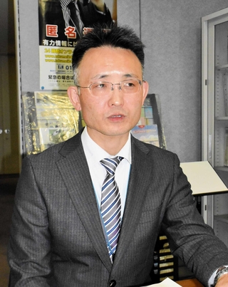 「自分にも家族にも、いつ何があるか分からない」。能登半島地震の被災地で検視業務に当たった寶井雅史さんはそう実感したという＝兵庫県警本部