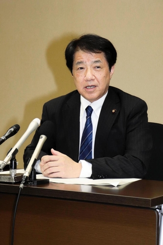 姫路市議会議員政治倫理審査会の会長に選ばれた西本真造市議＝１９日午前、姫路市役所