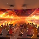 関西パビリオンの兵庫県ゾーンのシアター型展示「ＨＹＯＧＯ（ひょうご）ミライバス」のイメージ図（県提供）