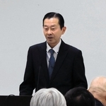 大阪・関西万博を前に、事業者間の連携強化を訴える兵庫県警の伊藤博文警備部長＝県警本部