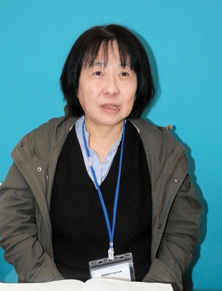 東京電力第１福島原発事故により、福島県郡山市から神戸市に自主避難している上前昌子さん＝神戸市長田区