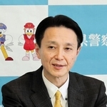 離任会見に臨む兵庫県警の村井紀之本部長＝神戸市中央区（撮影・森下陽介）