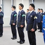 大会での活躍を誓う兵庫県警の「術科特別訓練員」＝県警本部