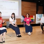 各社のＬＧＢＴ支援の取り組みやレインボーフェスタへの期待について語り合う関係者＝神戸市中央区東町