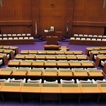 兵庫県議会の議場＝２０１９年６月１９日、神戸市中央区下山手通５