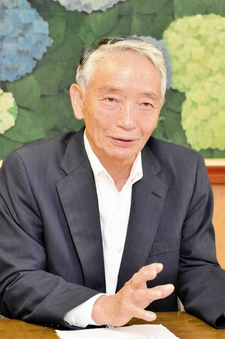 兵庫県公安委員長に就任した津田隆雄さん（撮影・篠原拓真）