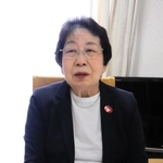 兵庫県の遺族代表として広島市の平和記念式典に参加する中村典子さん＝神戸市垂水区