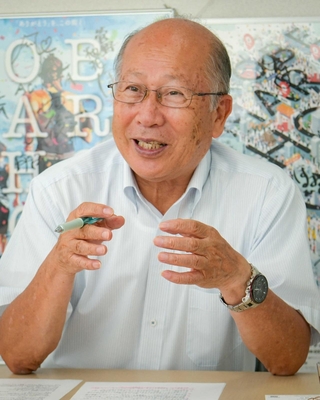 神戸マラソン実行委員会会長の松本俊裕さん