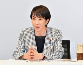 自身の経験を踏まえ、地方創生などについて語る高市早苗前経済安全保障担当相＝東京・永田町（撮影・名倉あかり）