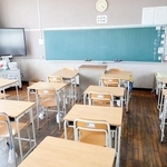 理科の授業中に事故が起きた教室（姫路市教育委員会提供）