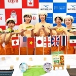 考案した学生によるマラソンレシピお披露目会＝神戸市西区伊川谷町有瀬