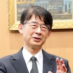 「がん検診の重要性を正しく理解してほしい」と語る山下幸政会長＝神戸市灘区岩屋北町１、兵庫県予防医学協会