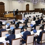 兵庫県議会６月定例会の本会議＝２０２５年６月１２日、兵庫県公館