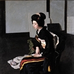 小磯良平「日本髪の娘」（韓国国立中央博物館提供）