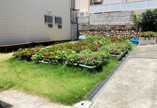 危険密集市街地に整備された「まちなか活用空地」＝神戸市兵庫区（市提供）