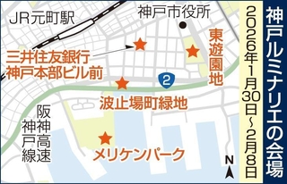 神戸ルミナリエの会場