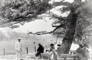 大正時代の東遊園地の様子（神戸市提供）