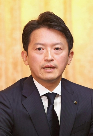 再選から１年を前にインタビューに答える斎藤元彦知事（撮影・丸山桃奈）