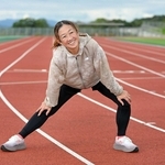 神戸マラソンを走る上でのアドバイスや大会の魅力を語る田中千洋さん＝小野市内（撮影・大田将之）