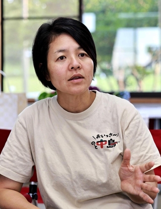 能登半島地震の支援を続ける増島智子さん＝２０２４年６月、石川県七尾市