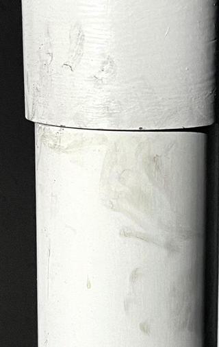 ハクビシンとみられる足跡も見つかった＝神戸市立医療センター中央市民病院（同病院提供）