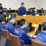 兵庫県内で高病原性鳥インフルエンザの陽性が確認され、急きょ開かれた県の対策本部会議＝１６日午前、神戸市中央区中山手通５、県災害対策センター（撮影・笠原次郎）