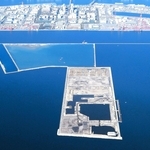 現行の２期事業で廃棄物を受け入れている「神戸沖埋立処分場」（手前）＝大阪湾広域処理場整備促進協議会提供