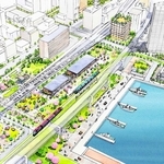 再整備したウオーターフロントの京橋地区のイメージ（神戸市提供）