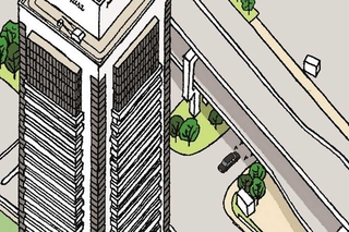 天皇、皇后両陛下の車がホテルに到着する様子も描かれている