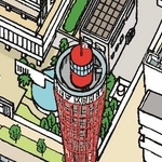 神戸ポートタワーの国旗は半旗になっている